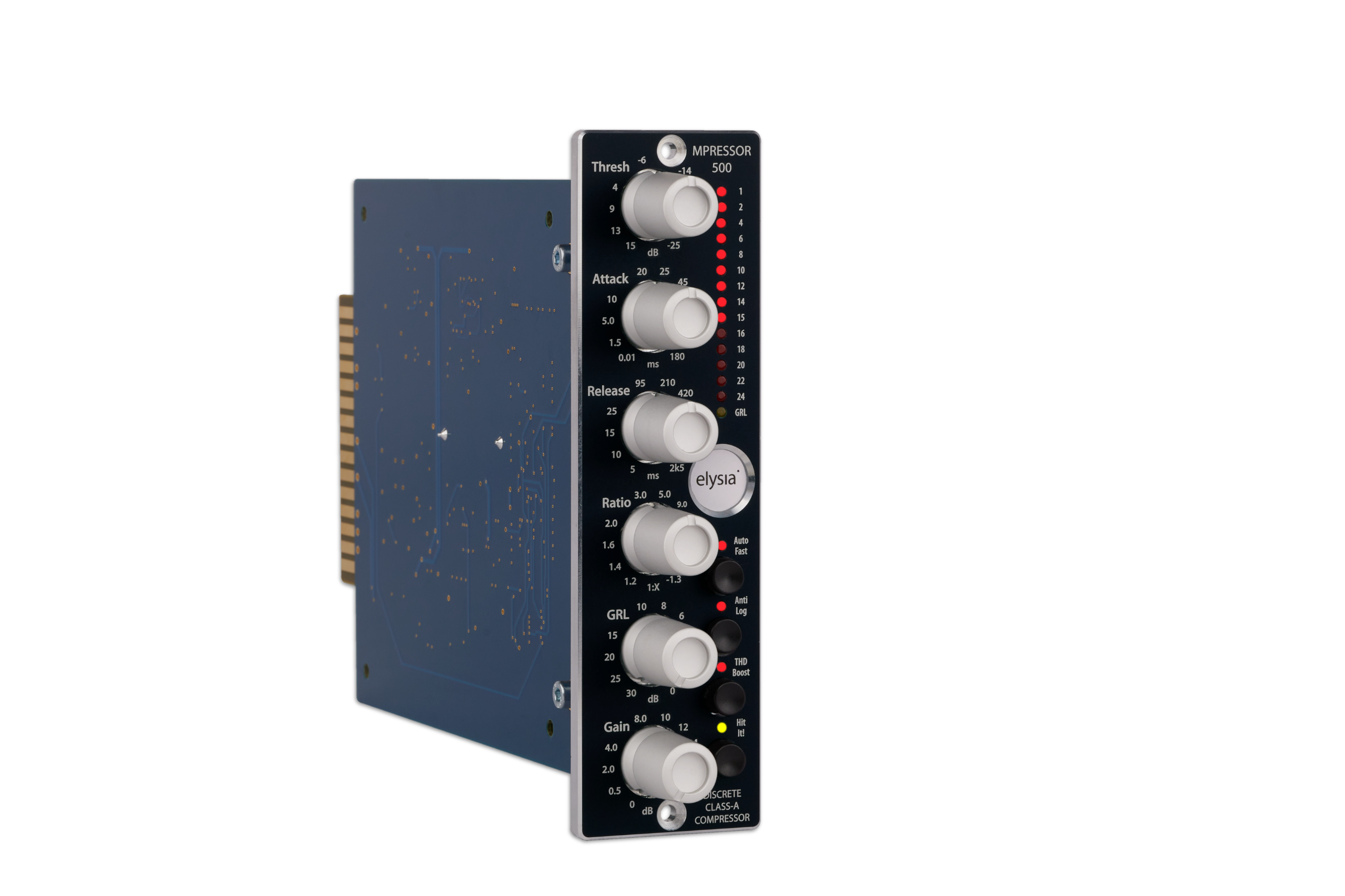 picture of the elysia mpressor 500 module right sided.